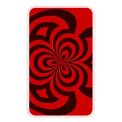 Spiral Abstraction Red, Abstract Curves Pattern, Mandala Style Memory Card Reader (rectangular) by Casemiro