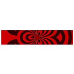 Spiral Abstraction Red, Abstract Curves Pattern, Mandala Style Small Flano Scarf by Casemiro