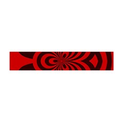 Spiral Abstraction Red, Abstract Curves Pattern, Mandala Style Flano Scarf (mini) by Casemiro