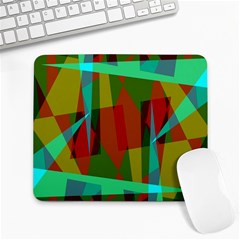 Rainbow Colors Palette Mix, Abstract Triangles, Asymmetric Pattern Large Mousepads by Casemiro