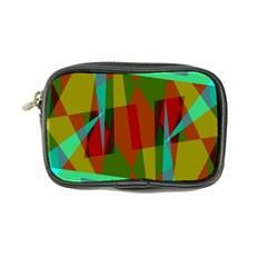 Rainbow Colors Palette Mix, Abstract Triangles, Asymmetric Pattern Coin Purse by Casemiro