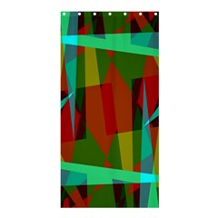 Rainbow Colors Palette Mix, Abstract Triangles, Asymmetric Pattern Shower Curtain 36  X 72  (stall)  by Casemiro