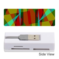 Rainbow Colors Palette Mix, Abstract Triangles, Asymmetric Pattern Memory Card Reader (stick) by Casemiro