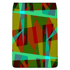 Rainbow Colors Palette Mix, Abstract Triangles, Asymmetric Pattern Removable Flap Cover (l) by Casemiro