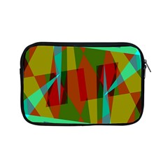 Rainbow Colors Palette Mix, Abstract Triangles, Asymmetric Pattern Apple Ipad Mini Zipper Cases by Casemiro