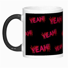 Yeah Word Motif Print Pattern Morph Mugs