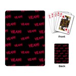 Yeah Word Motif Print Pattern Playing Cards Single Design (Rectangle) Back