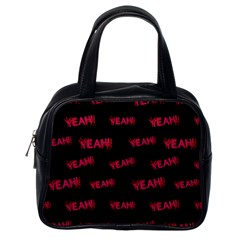 Yeah Word Motif Print Pattern Classic Handbag (one Side) by dflcprintsclothing