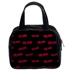 Yeah Word Motif Print Pattern Classic Handbag (two Sides) by dflcprintsclothing