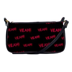 Yeah Word Motif Print Pattern Shoulder Clutch Bag by dflcprintsclothing