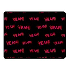 Yeah Word Motif Print Pattern Double Sided Fleece Blanket (small)  by dflcprintsclothing