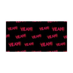 Yeah Word Motif Print Pattern Yoga Headband by dflcprintsclothing