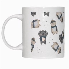 Cute Seamless Pattern With Koala Panda Bear White Mugs by Amaryn4rt