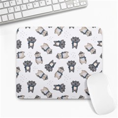 Cute Seamless Pattern With Koala Panda Bear Large Mousepads by Amaryn4rt