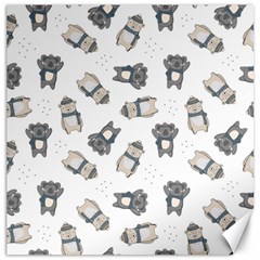 Cute Seamless Pattern With Koala Panda Bear Canvas 16  X 16  by Amaryn4rt