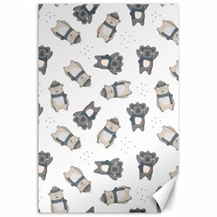 Cute Seamless Pattern With Koala Panda Bear Canvas 24  X 36  by Amaryn4rt