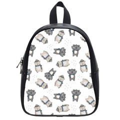 Cute Seamless Pattern With Koala Panda Bear School Bag (small) by Amaryn4rt