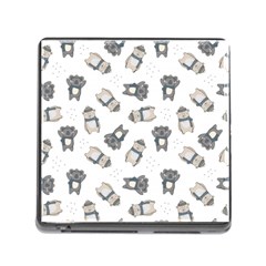 Cute Seamless Pattern With Koala Panda Bear Memory Card Reader (square 5 Slot) by Amaryn4rt