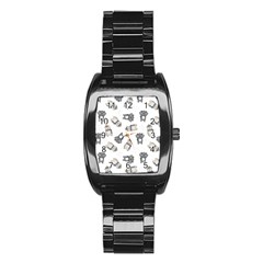 Cute Seamless Pattern With Koala Panda Bear Stainless Steel Barrel Watch by Amaryn4rt