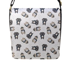 Cute Seamless Pattern With Koala Panda Bear Flap Closure Messenger Bag (l) by Amaryn4rt