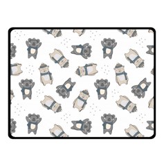 Cute Seamless Pattern With Koala Panda Bear Double Sided Fleece Blanket (small)  by Amaryn4rt