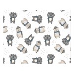 Cute Seamless Pattern With Koala panda Bear Double Sided Flano Blanket (Large)  80 x60  Blanket Front