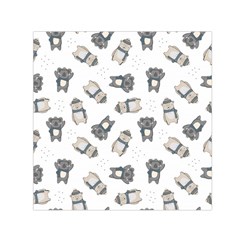 Cute Seamless Pattern With Koala Panda Bear Small Satin Scarf (square) by Amaryn4rt