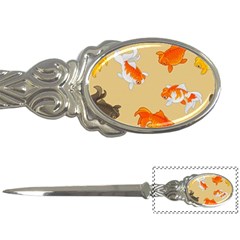 Gold Fish Seamless Pattern Background Letter Opener by Amaryn4rt