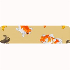 Gold Fish Seamless Pattern Background Large Bar Mats by Amaryn4rt