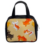 Gold Fish Seamless Pattern Background Classic Handbag (Two Sides) Front