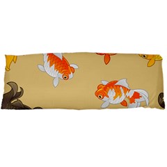 Gold Fish Seamless Pattern Background Body Pillow Case Dakimakura (two Sides) by Amaryn4rt