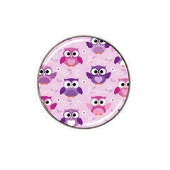 Seamless Cute Colourfull Owl Kids Pattern Hat Clip Ball Marker (10 Pack) by Amaryn4rt