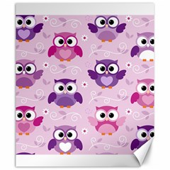 Seamless Cute Colourfull Owl Kids Pattern Canvas 20  X 24  by Amaryn4rt