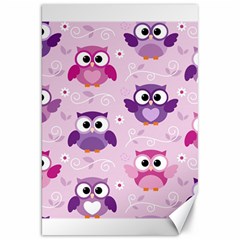 Seamless Cute Colourfull Owl Kids Pattern Canvas 20  X 30  by Amaryn4rt