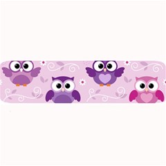 Seamless Cute Colourfull Owl Kids Pattern Large Bar Mats by Amaryn4rt