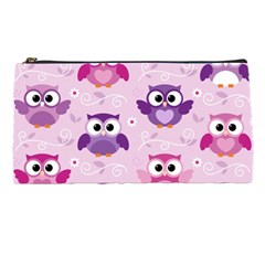 Seamless Cute Colourfull Owl Kids Pattern Pencil Case by Amaryn4rt