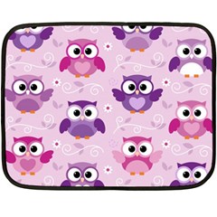 Seamless Cute Colourfull Owl Kids Pattern Double Sided Fleece Blanket (mini)  by Amaryn4rt