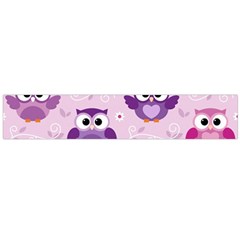 Seamless Cute Colourfull Owl Kids Pattern Large Flano Scarf 