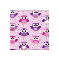 Seamless Cute Colourfull Owl Kids Pattern Satin Bandana Scarf by Amaryn4rt