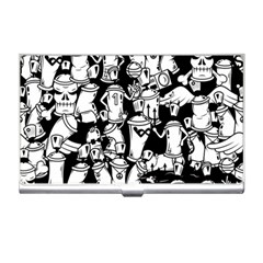 Graffiti Spray Can Characters Seamless Pattern Business Card Holder