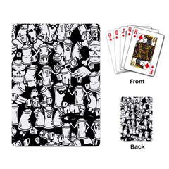 Graffiti Spray Can Characters Seamless Pattern Playing Cards Single Design (rectangle) by Amaryn4rt