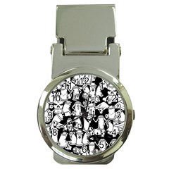 Graffiti Spray Can Characters Seamless Pattern Money Clip Watches by Amaryn4rt