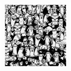 Graffiti Spray Can Characters Seamless Pattern Medium Glasses Cloth by Amaryn4rt