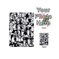 Graffiti Spray Can Characters Seamless Pattern Playing Cards 54 Designs (mini) by Amaryn4rt