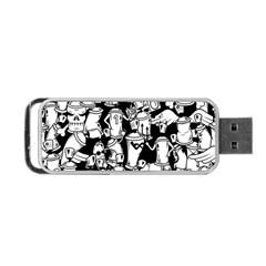 Graffiti Spray Can Characters Seamless Pattern Portable Usb Flash (one Side) by Amaryn4rt