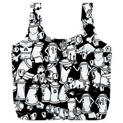 Graffiti Spray Can Characters Seamless Pattern Full Print Recycle Bag (xl) by Amaryn4rt