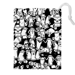 Graffiti Spray Can Characters Seamless Pattern Drawstring Pouch (4xl) by Amaryn4rt