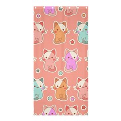 Cute Kawaii Kittens Seamless Pattern Shower Curtain 36  X 72  (stall)  by Amaryn4rt