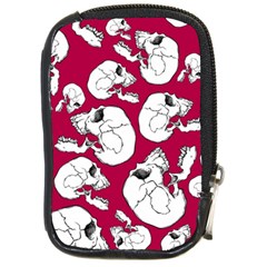 Terrible Frightening Seamless Pattern With Skull Compact Camera Leather Case by Amaryn4rt