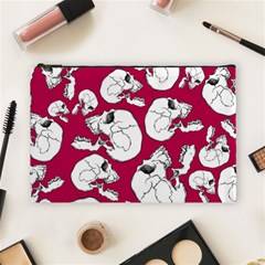 Terrible Frightening Seamless Pattern With Skull Cosmetic Bag (large) by Amaryn4rt